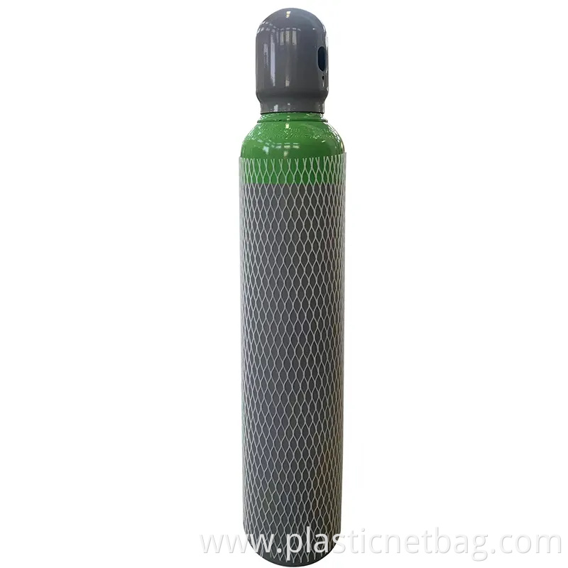 White Blue Black Steel Cylinder Protective Mesh Sleeve